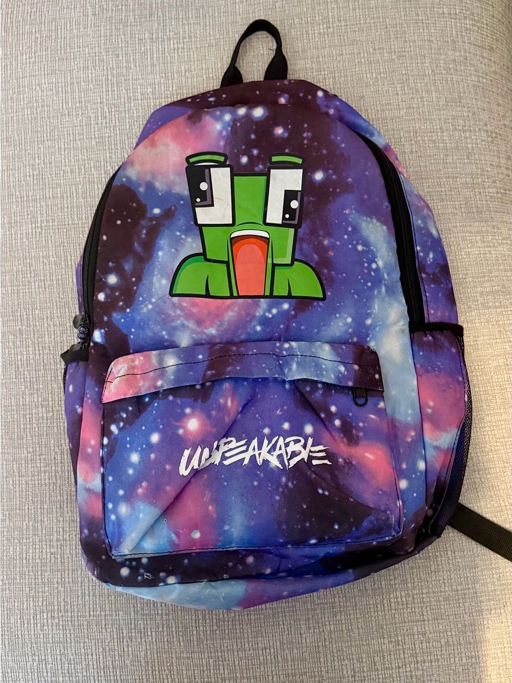 Kids Galaxy Backpack with Green Character